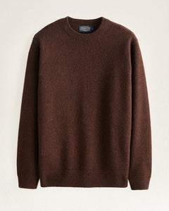 Pendleton | Shetland Crew Sweater - Espresso Heather