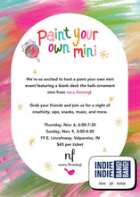 Load image into Gallery viewer, Nora Fleming Paint Your Own Mini Party - Indie Indie Bang! Bang!