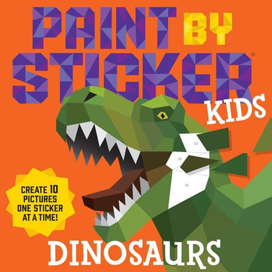 Paint By Sticker - 10 Kid's Dinosaur Pictures - Indie Indie Bang! Bang!