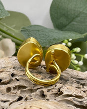 Load image into Gallery viewer, Double Tear Drop Rings In Labradorite - Indie Indie Bang! Bang!