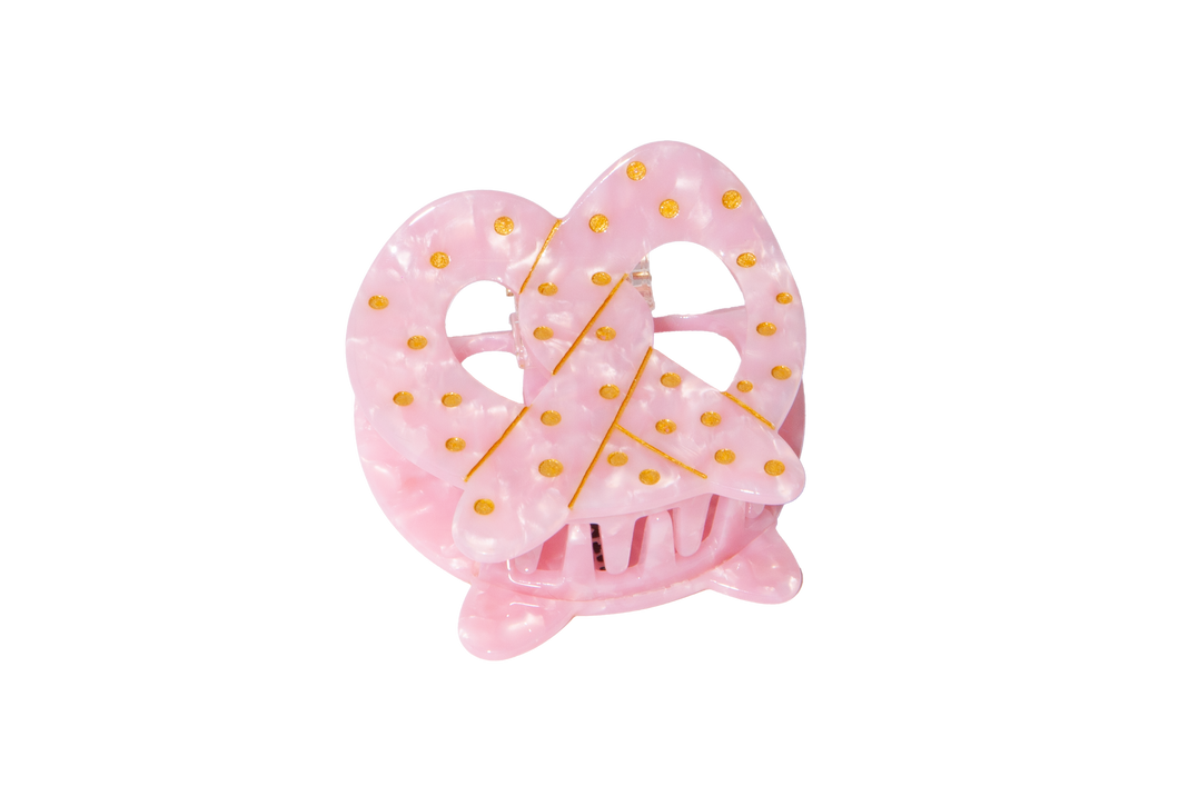 Pink Pretzel Hair Claw - Indie Indie Bang! Bang!