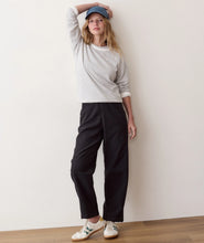 Load image into Gallery viewer, Juno Textured Raglan, Heather Grey Stripe - Marine Layer