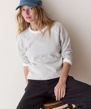 Load image into Gallery viewer, Juno Textured Raglan, Heather Grey Stripe - Marine Layer