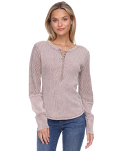 Load image into Gallery viewer, Hattieville Grey Henley
