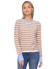 Load image into Gallery viewer, Marietta Stripped Contrast Cardigan
