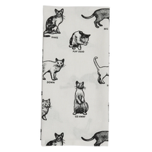 Load image into Gallery viewer, Cat Tricks Tea Towel - Indie Indie Bang! Bang!