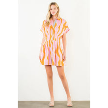 Load image into Gallery viewer, Wavy Striped Pattern Dress - Indie Indie Bang! Bang!