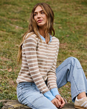 Load image into Gallery viewer, Marietta Stripped Contrast Cardigan