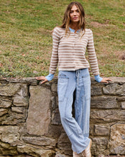 Load image into Gallery viewer, Marietta Stripped Contrast Cardigan