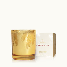 Load image into Gallery viewer, Frasier Fir Gilded Gold Poured Candle - Indie Indie Bang! Bang!