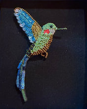 Load image into Gallery viewer, Tropical Hummingbird Brooch Pin - Indie Indie Bang! Bang!