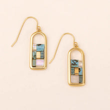 Load image into Gallery viewer, Good Karma Miyuki Earrings in Turquoise and Gold - Indie Indie Bang! Bang!