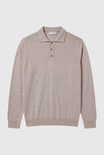 Load image into Gallery viewer, Marino Wool Solid Polo Sweater | Garnet