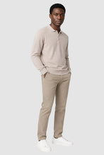 Load image into Gallery viewer, Marino Wool Solid Polo Sweater | Garnet