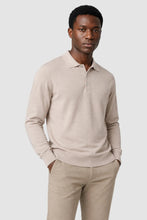 Load image into Gallery viewer, Marino Wool Solid Polo Sweater | Garnet