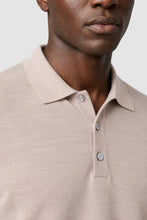 Load image into Gallery viewer, Marino Wool Solid Polo Sweater | Garnet