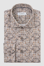 Load image into Gallery viewer, Simon Tonal Taupe Print Dress Shirt
