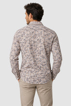 Load image into Gallery viewer, Simon Tonal Taupe Print Dress Shirt