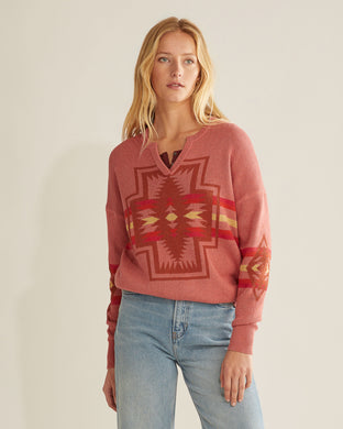 Graphic Cotton Pullover Faded Rose - Indie Indie Bang! Bang!