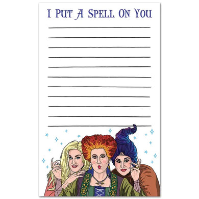 Hocus Pocus I Put A Spell On You Notepad - Indie Indie Bang! Bang!