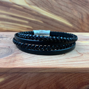 Palindrome Men’s Leather Bracelet - Indie Indie Bang! Bang!