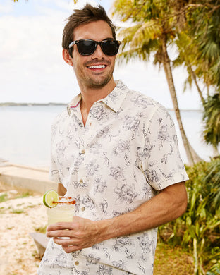 Newville Floral Print Linen Shirt - Indie Indie Bang! Bang!