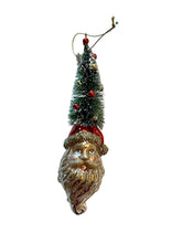 Load image into Gallery viewer, Santa Head with Tree Hat Ornament - Indie Indie Bang! Bang!
