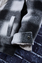 Load image into Gallery viewer, Gangster Black Plaid Jacket with Faux Fur Collar