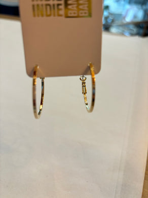 Small Hoop Earrings - Gold