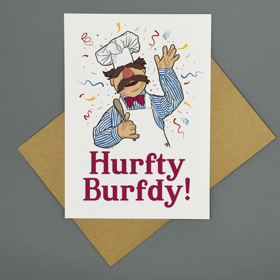 Swedish Chef Birthday Card - Indie Indie Bang! Bang!