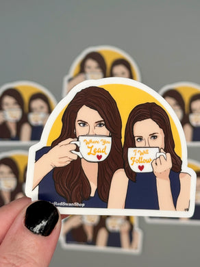 Gilmore Girls Follow Sticker - Indie Indie Bang! Bang!