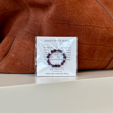 Amethyst Gemstone Ring - Indie Indie Bang! Bang!