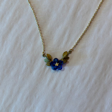 Michael Michaud Blue Violet Bar Necklace - Indie Indie Bang! Bang!