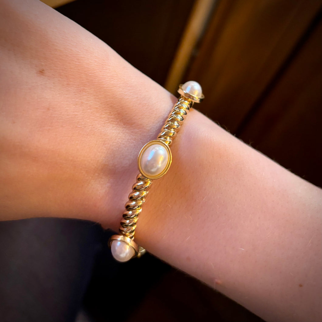 Pearl Studded Stretch Bracelet - Indie Indie Bang! Bang!