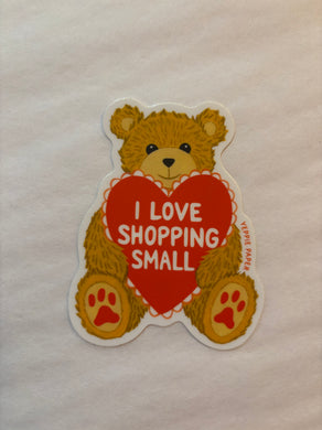 I Love Shopping Small Sticker - Indie Indie Bang! Bang!