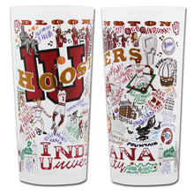 Load image into Gallery viewer, IU Indiana University Frosted Drinking Glass (Set of 2) - Indie Indie Bang! Bang!