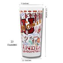 Load image into Gallery viewer, IU Indiana University Frosted Drinking Glass (Set of 2) - Indie Indie Bang! Bang!