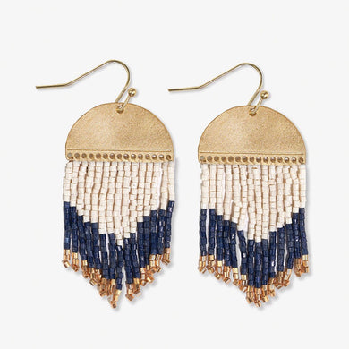 Claudia Half-Moon Fringe Earrings - Indie Indie Bang! Bang!