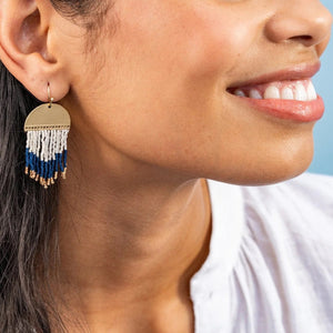 Claudia Half-Moon Fringe Earrings - Indie Indie Bang! Bang!