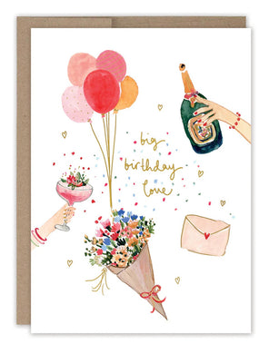 Big Birthday Love Card - Indie Indie Bang! Bang!