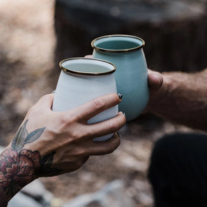 Enamel Tumbler Set - Eggshell - Indie Indie Bang! Bang!