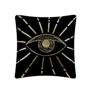 Halloween Eye Embroidered Pillow - Indie Indie Bang! Bang!