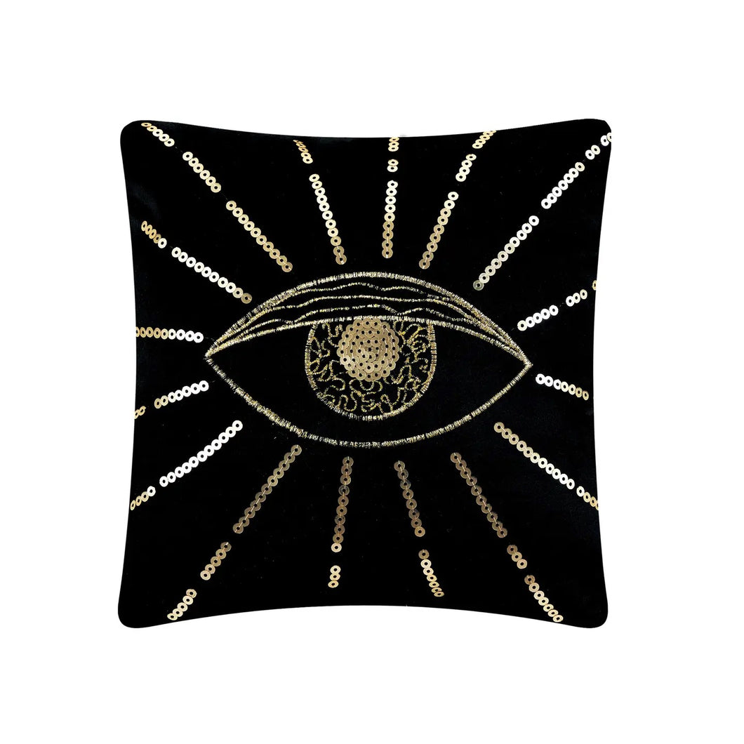 Halloween Eye Embroidered Pillow - Indie Indie Bang! Bang!