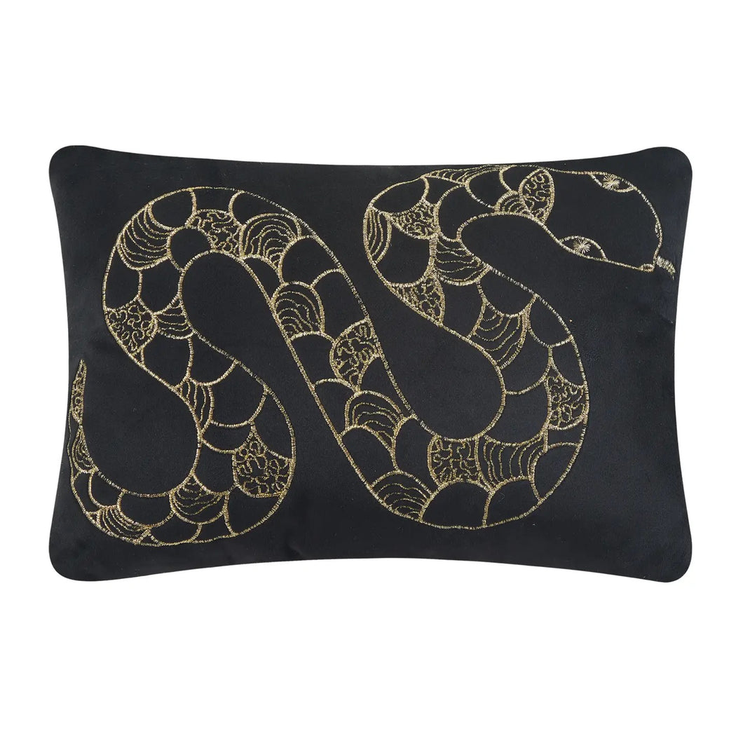 Halloween Snake Embroidered Pillow - Indie Indie Bang! Bang!