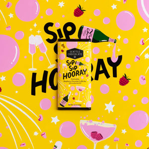 Sip Sip Hooray Raspberry Chocolate Truffle Bar - Indie Indie Bang! Bang!