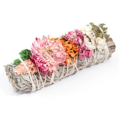 Sherbet Color Sage Bundles with Dried Florals - Indie Indie Bang! Bang!