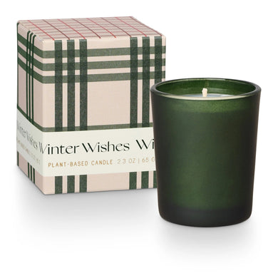 Balsam & Cedar Winter Wishes Boxed Votive Candle - Indie Indie Bang! Bang!