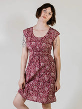 Load image into Gallery viewer, Artsy Traveler Berry Poppy Dress - Indie Indie Bang! Bang!