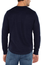 Load image into Gallery viewer, David Long Sleeve Crew Neck Navy - Indie Indie Bang! Bang!