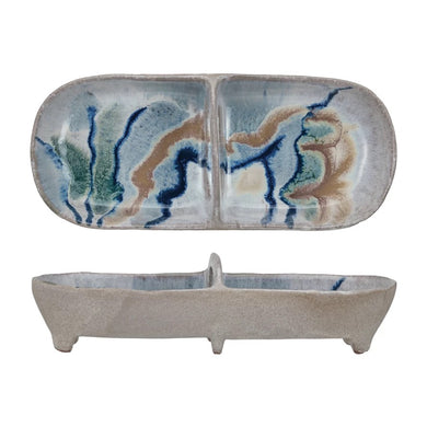 Stoneware Two Sided Plate - Indie Indie Bang! Bang!